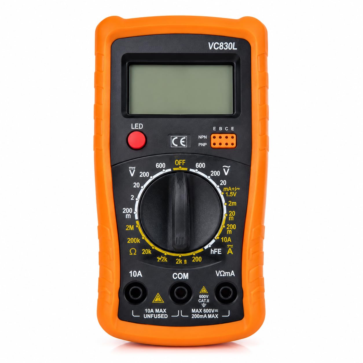 techtest digital multimeter for electronics, ac dc clamp meter, battery tester, voltage meter, volt meter, voltmeter, multi meter digital with multimeter probe, digital tester electrical