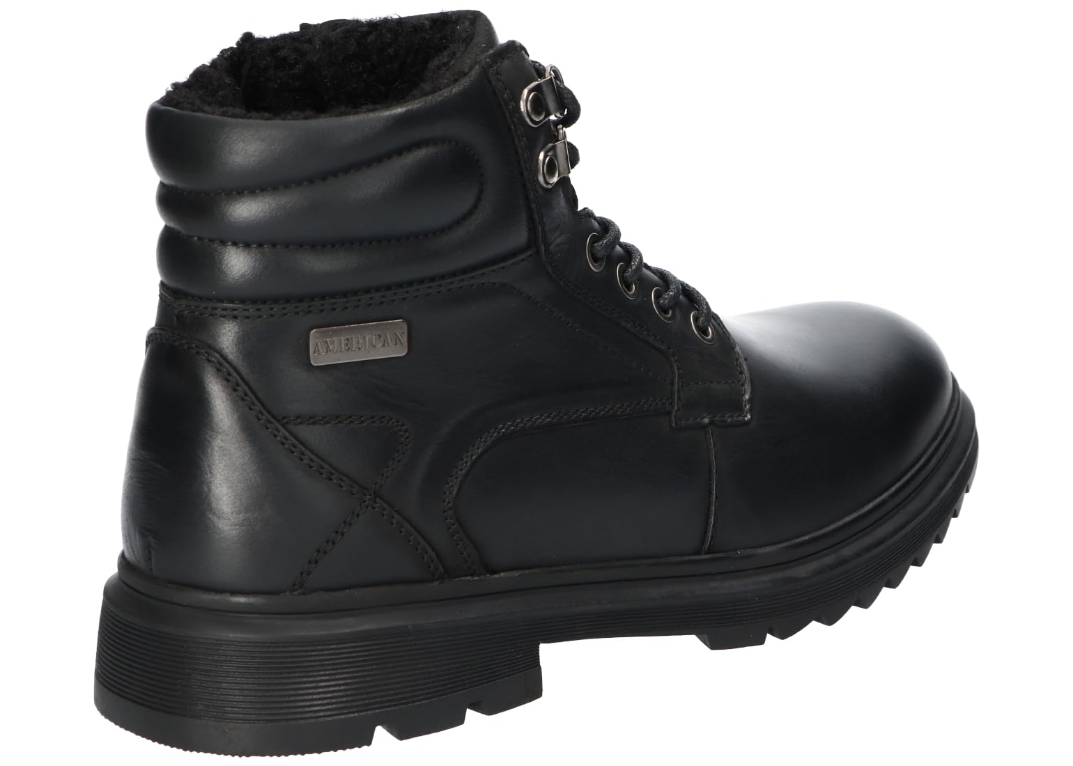 CY88 OCIEPLANE TRAPERY BUTY ZIMOWE SKÓRZANE MĘSKIE BK 44