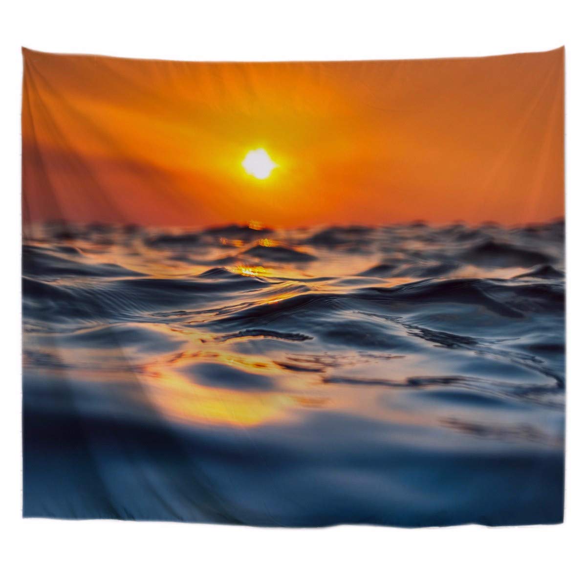 A.Monamour Tropical Dark Green Banana Palm Tree Leaf Plants Themed Print Fabric Tapestry Wall Hangings Blanket Bohemian Bedspread Cover Hippie Beach Towels Bedroom Living Room Dorm 153X102Cm/60"X40" — view 43