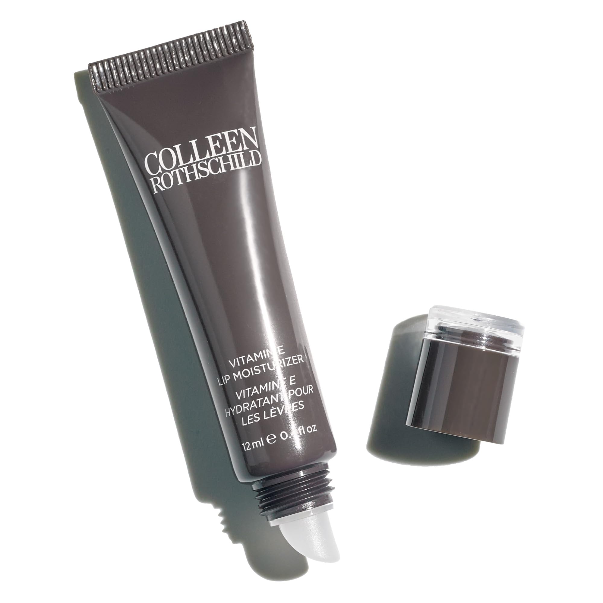 COLLEEN ROTHSCHILD Vitamin E Lip Moisturizer | Brown Sugar | Instant Moisture & Delicious Shine | Hydrate & Protect with Shea Butter & Vitamin E (0.4 fl oz)