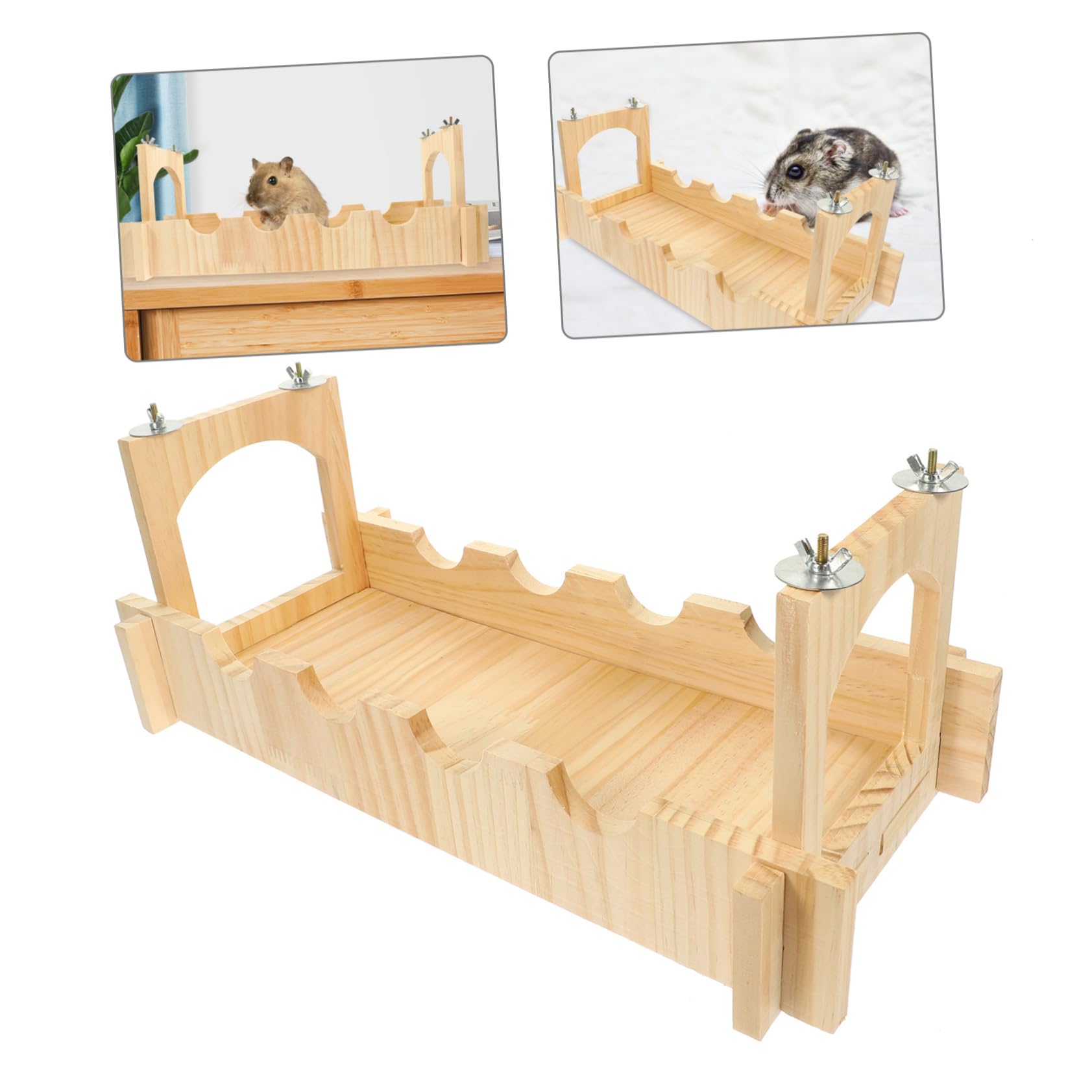 Haustierbrücke für Hamster und Meerschweinchen Leichte Hängebrücke mit Feiner Verarbeitung Einzigartiges Design für Käfig und Spielbereich