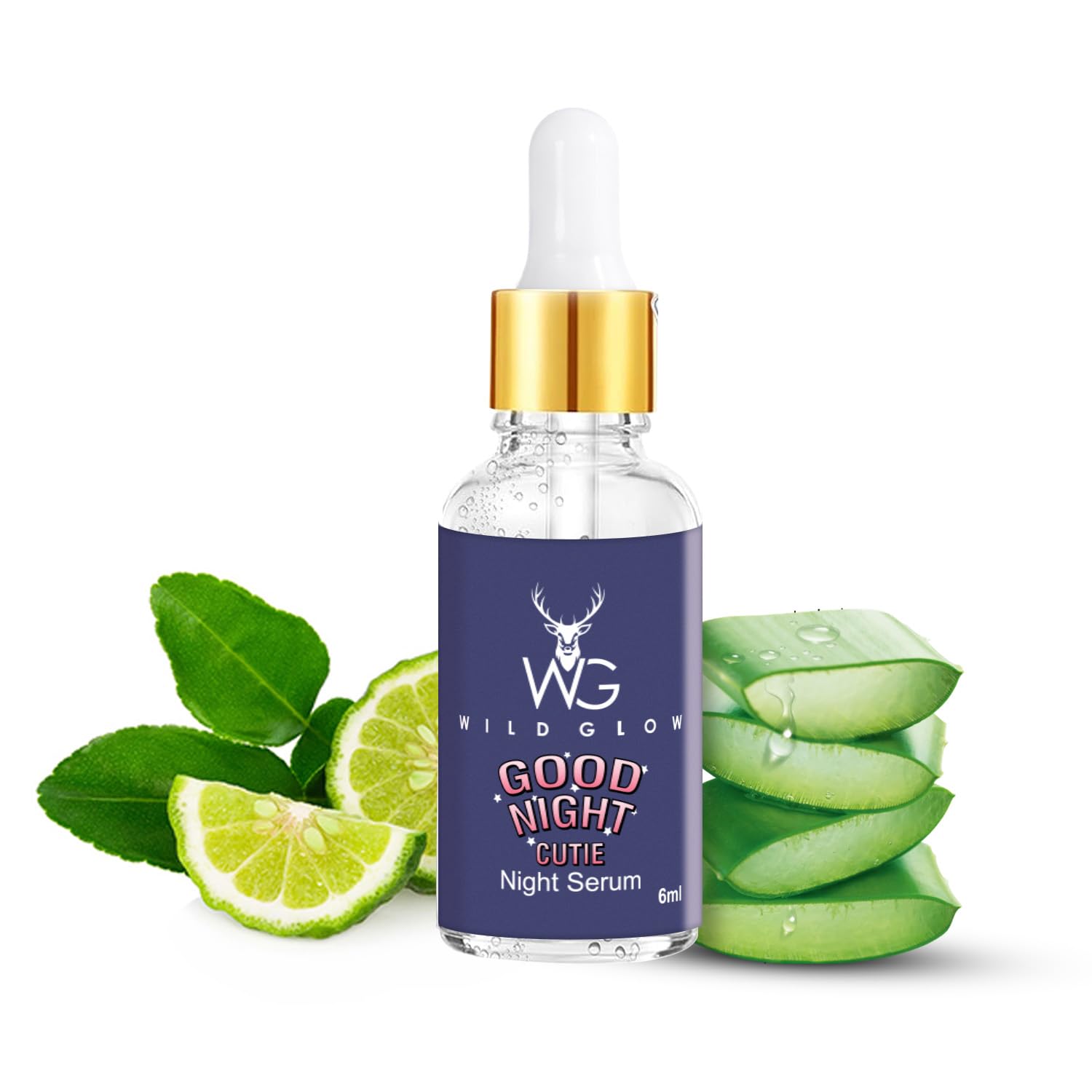 WildGlow Night Face Serum | Good Night Cutie I Face Serum for Women I Natural Ingredients | All skin types - 6ml