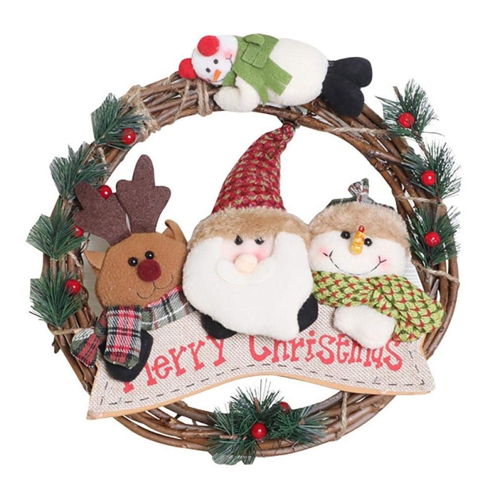 Couronne de Noël porte entrée pour partager la magie et la tradition des fêtes