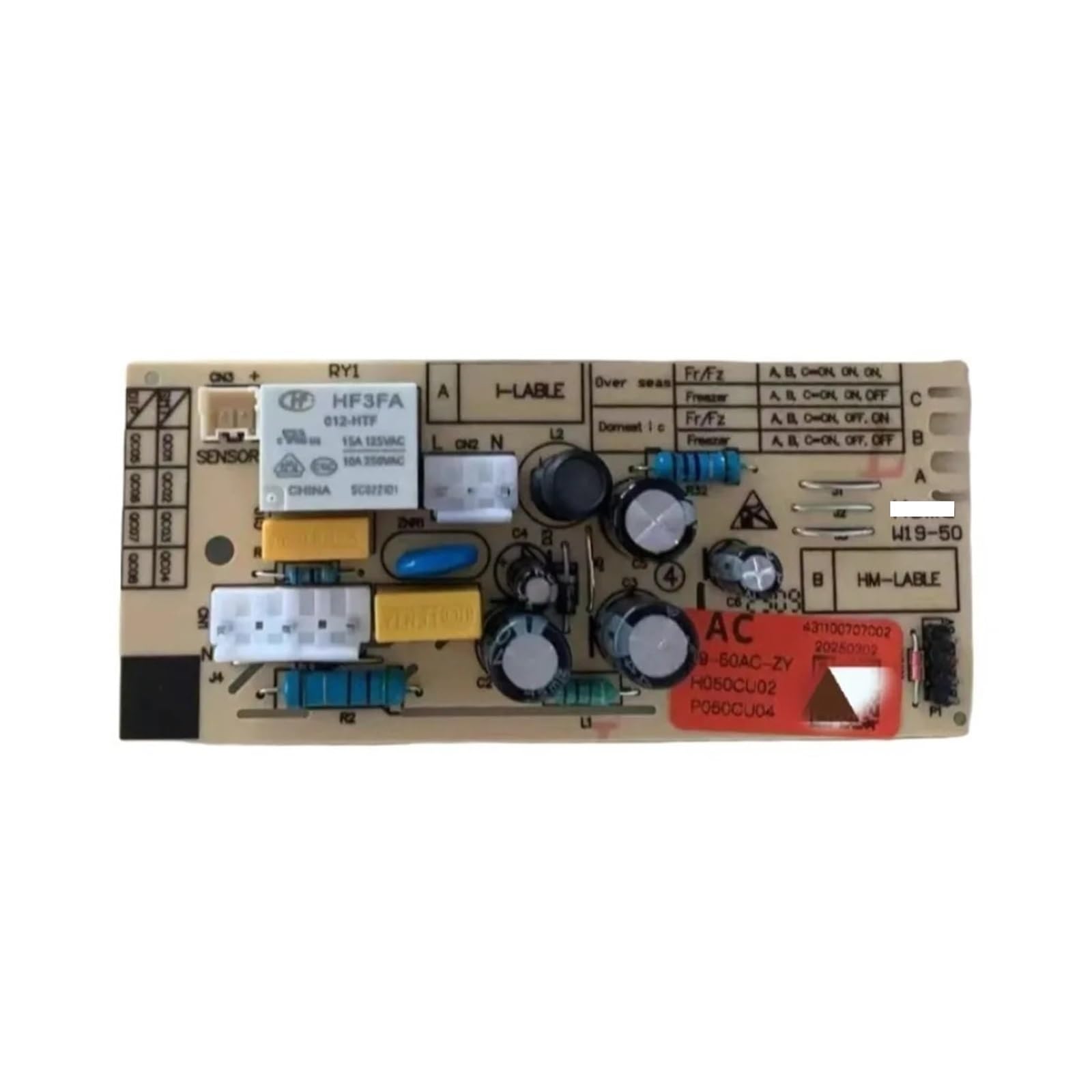 Control Board W19-50AC-ZY，Compatible For Homa，Refrigerator Circuit PCB W19-50 Fridge Motherboard Freezer Spare Parts