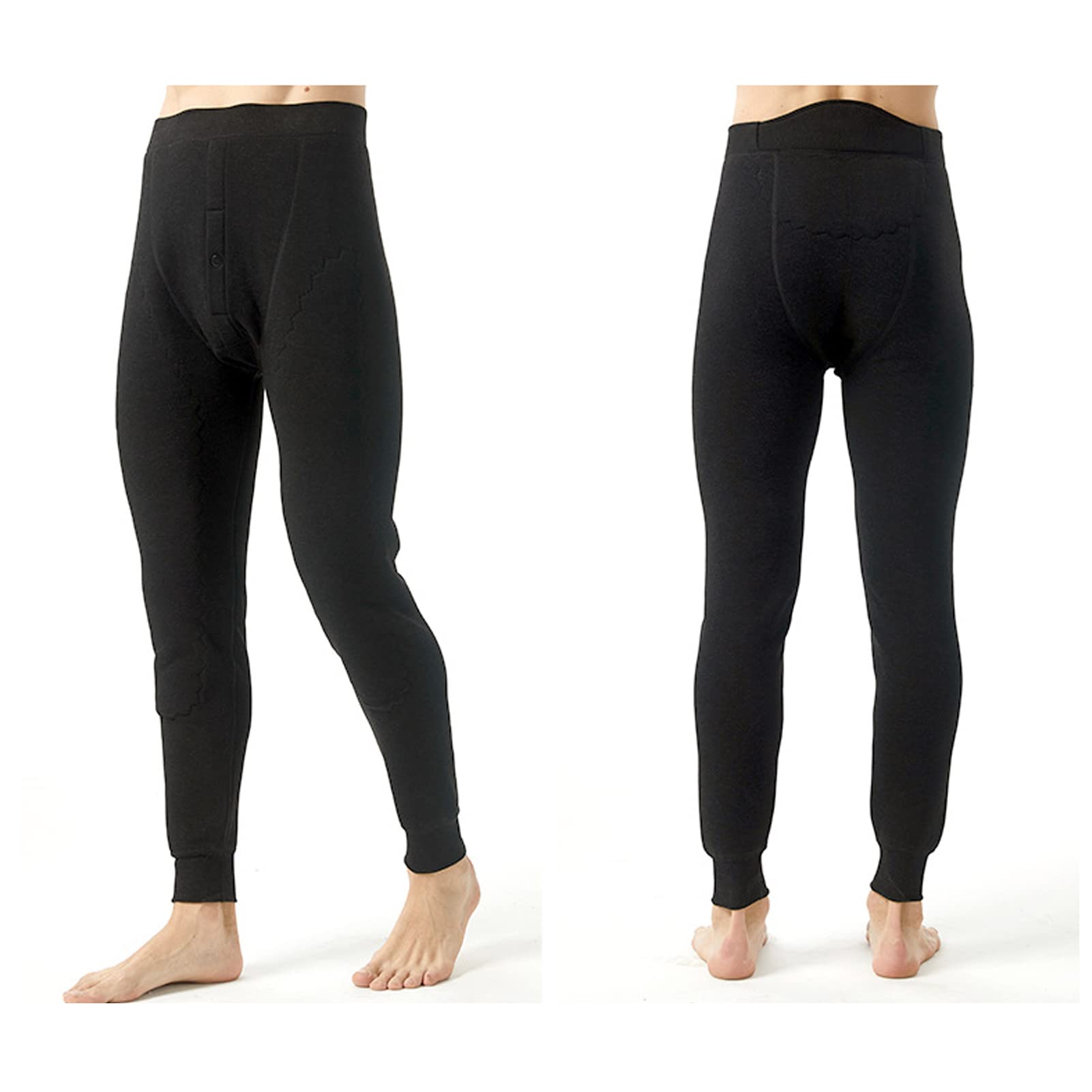 Pantalones Térmicos Hombres La Invierno De Vellón Warm Long Leggings Pantalones con Forro Mallas Polar Largos Jogger Doble Capa Termica Cálido Pantalon Dark gray-4XL