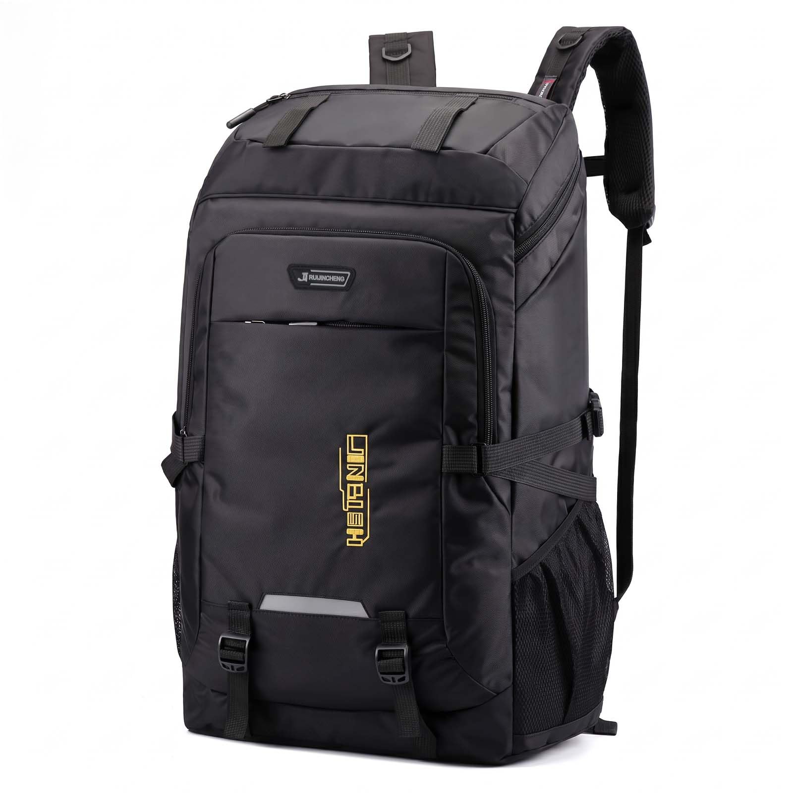 Naapesi Sac à Dos Randonnée Homme Femme 50L, Sac a Dos Voyage Imperméable Grande Capacité, Sac de Randonnée Léger et Respirant pour Trekking, Camping, Sport en Plein Air - Noir