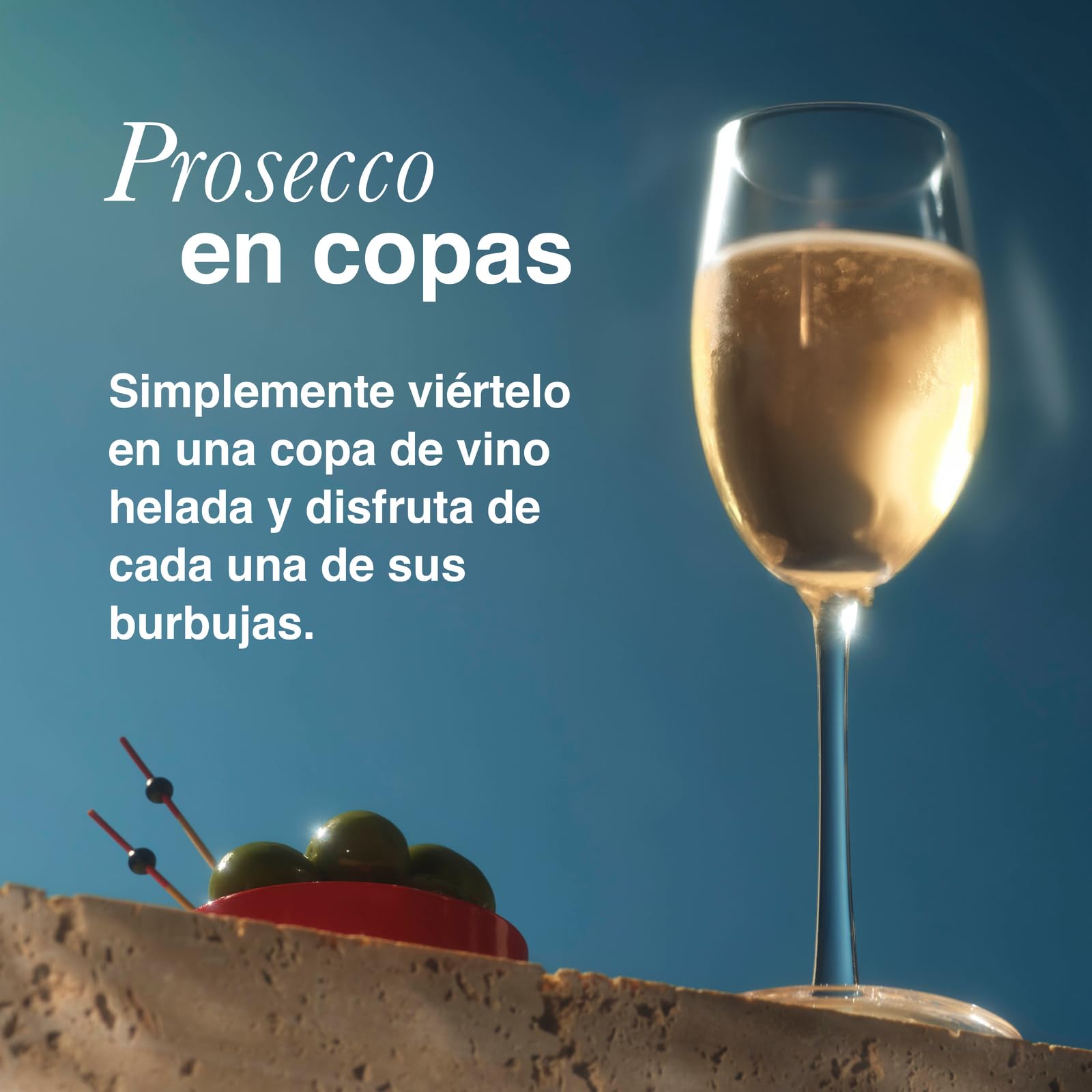 MARTINI Prosecco Vino Espumoso, 11% ABV, 6 x 75cl / 750ml, Vino Italiano Seco y Rico