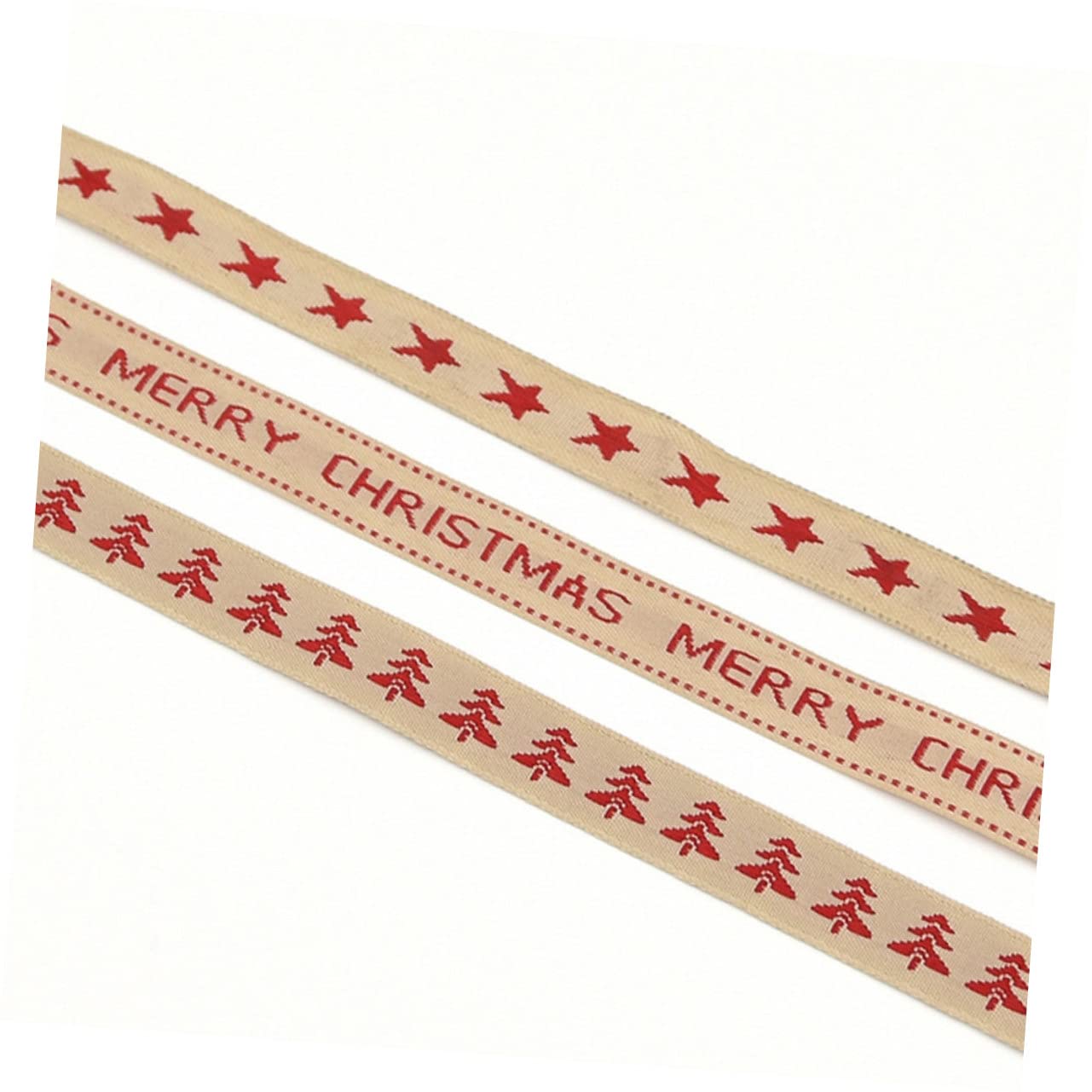 STOBOK 3er-set Weihnachtsband 1 5 Cm Breit Mit Draht Festliche Dekobänder Für Weihnachtsverpackungen Dekorationen 3 Stück X 3