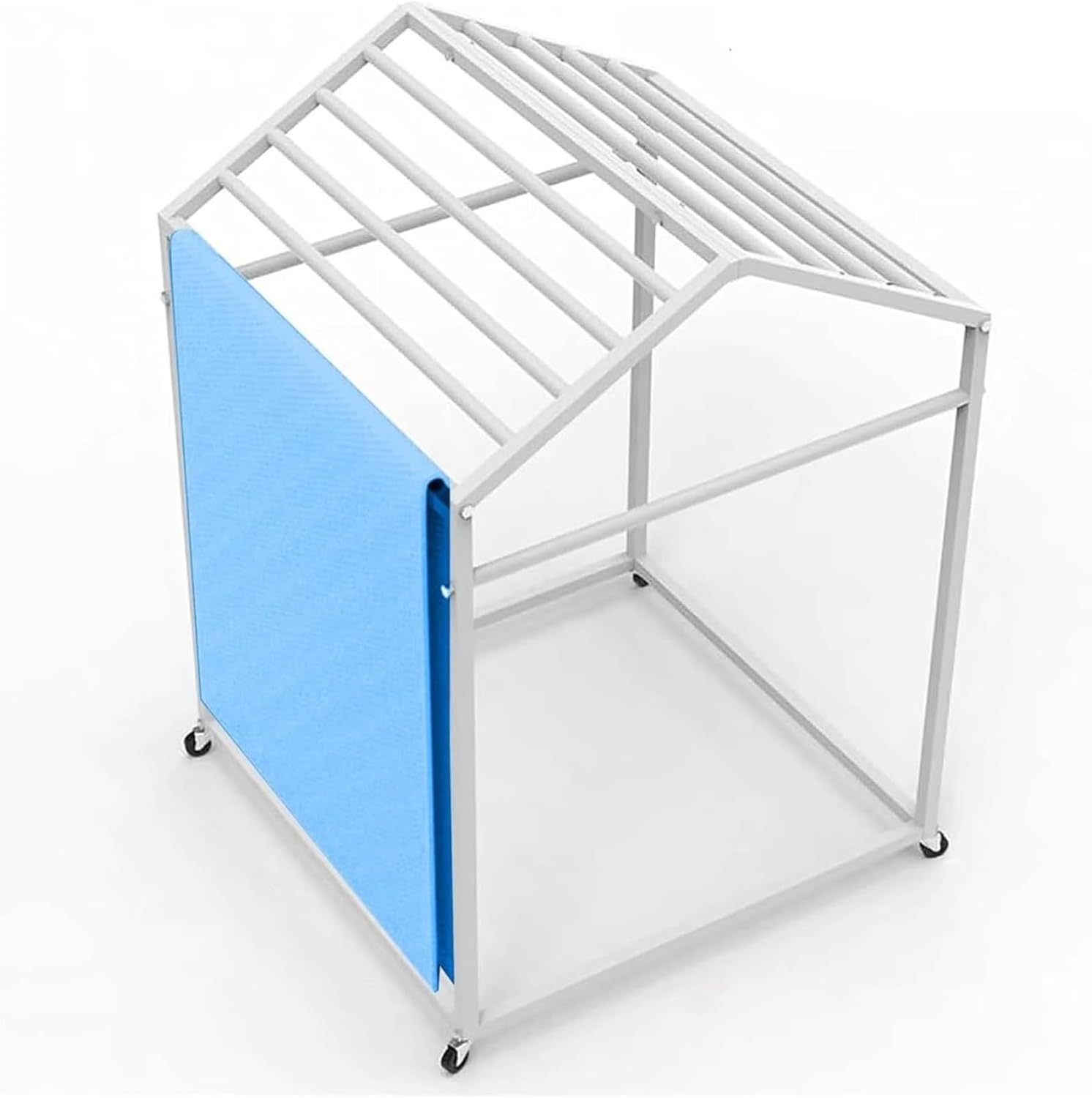 Yoga Mat Storage Rack, Rolling Metal Holder, With Wheels, Multi-Layer Organizer, Sturdy Steel Frame, For Studio, Gym, Home, Large Capacity
