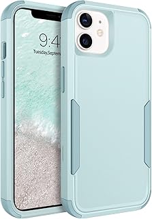 BENTOBEN iPhone 12 Case, iPhone 12 Pro Case Heavy Duty 3 in 1 Full Body Rugged Non Slip Shockproof Hard PC Soft TPU Bumper Drop Protective Girls Women Men Covers for iPhone 12/12 Pro, Green