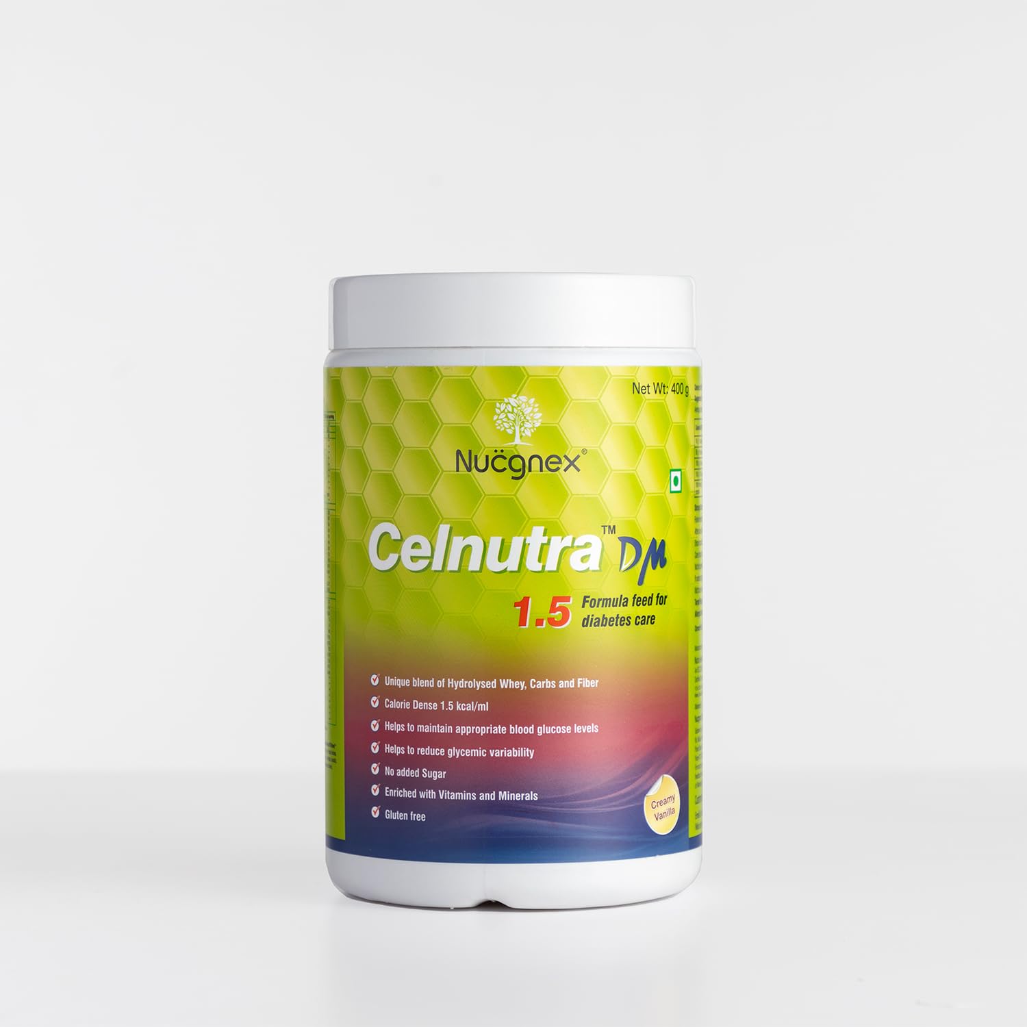 Nucgnex Celnutra DM 1.5, Vanilla Flavour, 400 Gms | Nutrition support for Diabetes management | Vegetarian Powder (B0CL97VG8H) Amazon Price History, Amazon Price Tracker