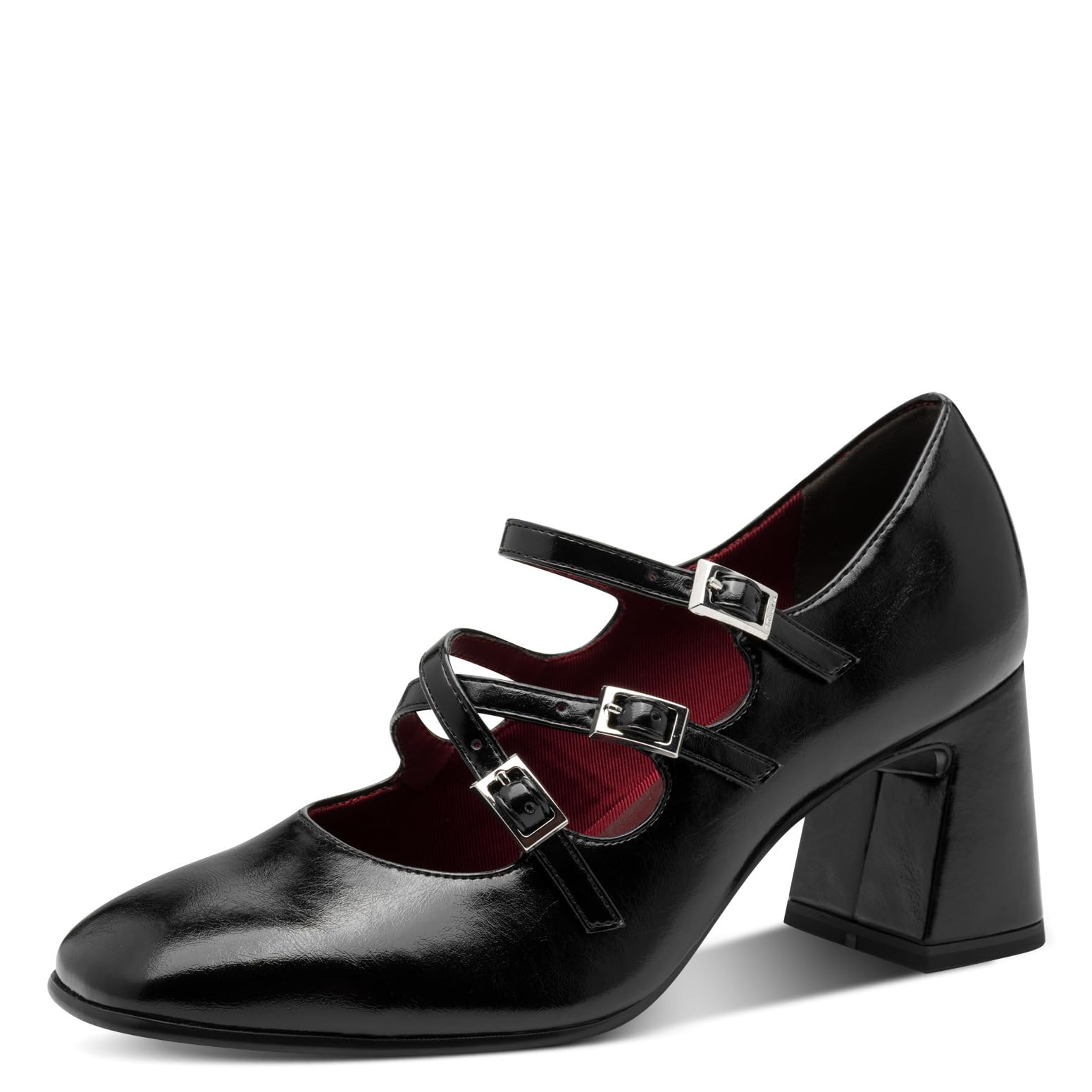 Tamaris 1-22458-45 Women's Pump with Strap, Black, 5 UK