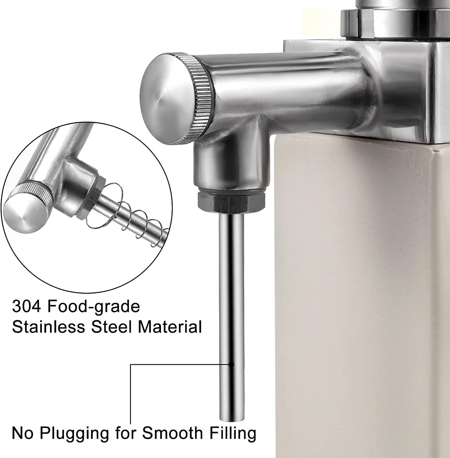 KJZQLMZ Manual Filling Machine Liquid Filling Machine Manual Cosmetic Cream Lotion Filling Machine with 5-50ML Hopper for Filling — view 4