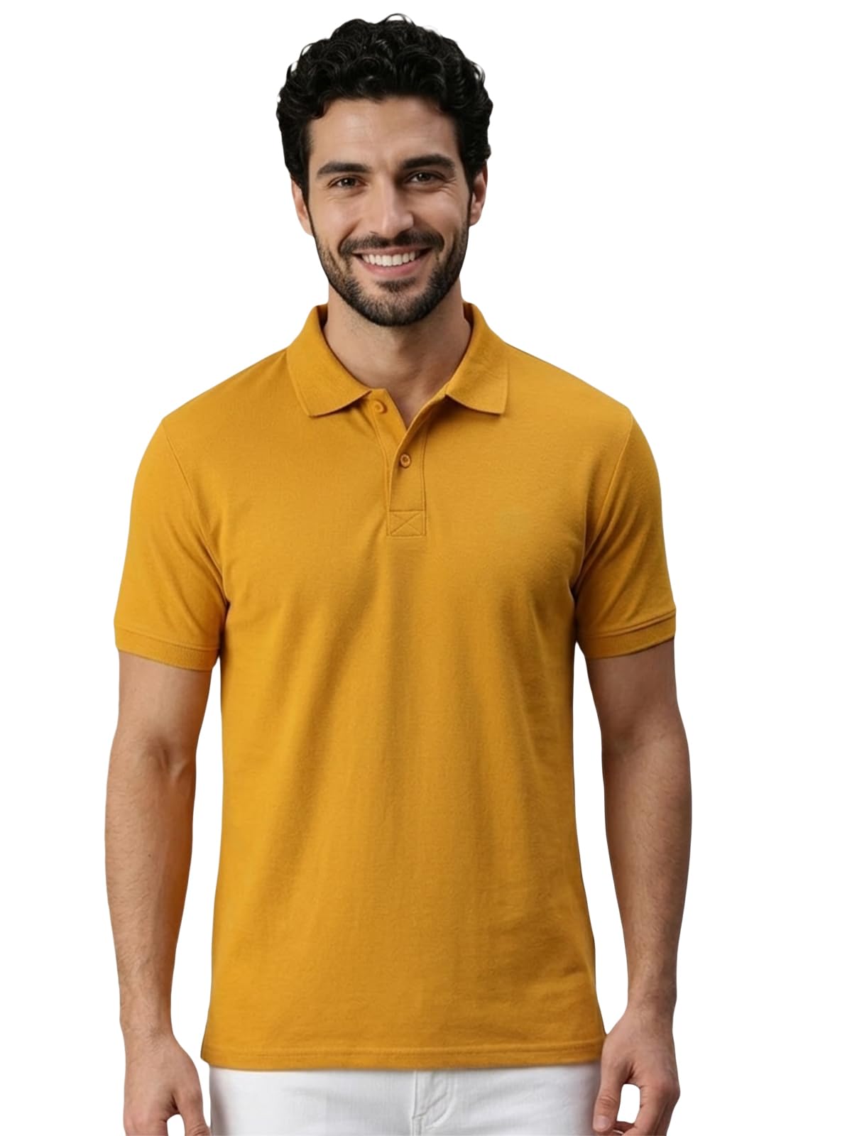 lux cozi Men's Cotton Solid Polo Tshirt_LUXCOZI_POLO1_MST_L_1PC-picture-35