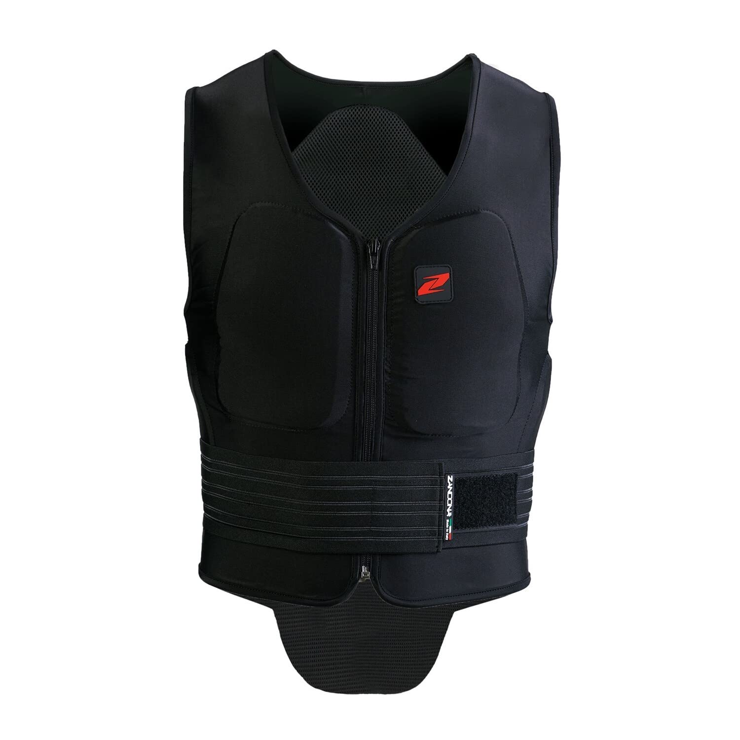 Zandonà Soft Vest Pro X6 (Altura 158-167 cm, Cintura 78-85 cm) Chaleco Protector de equitación, Adultos Unisex, Unisex (Negro), S
