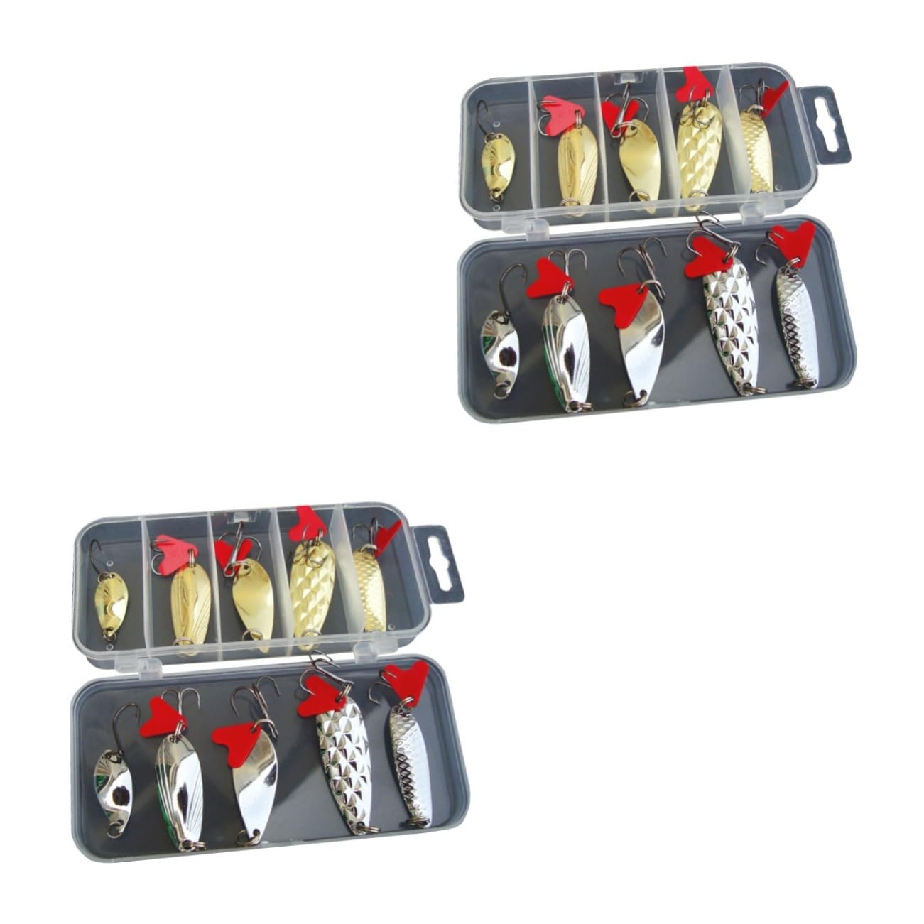 YARNOW 20 pcs set Bionic bait fishing gear boxed sequins Fresh Lures Boxed Bionic Pike fake bait Lure Fishing Lures Sequins Fishing Baits Suit lure bait bionic bait