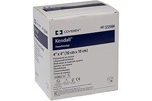 Kendall Hydrophilic Foam Wound Dressing, 4x4