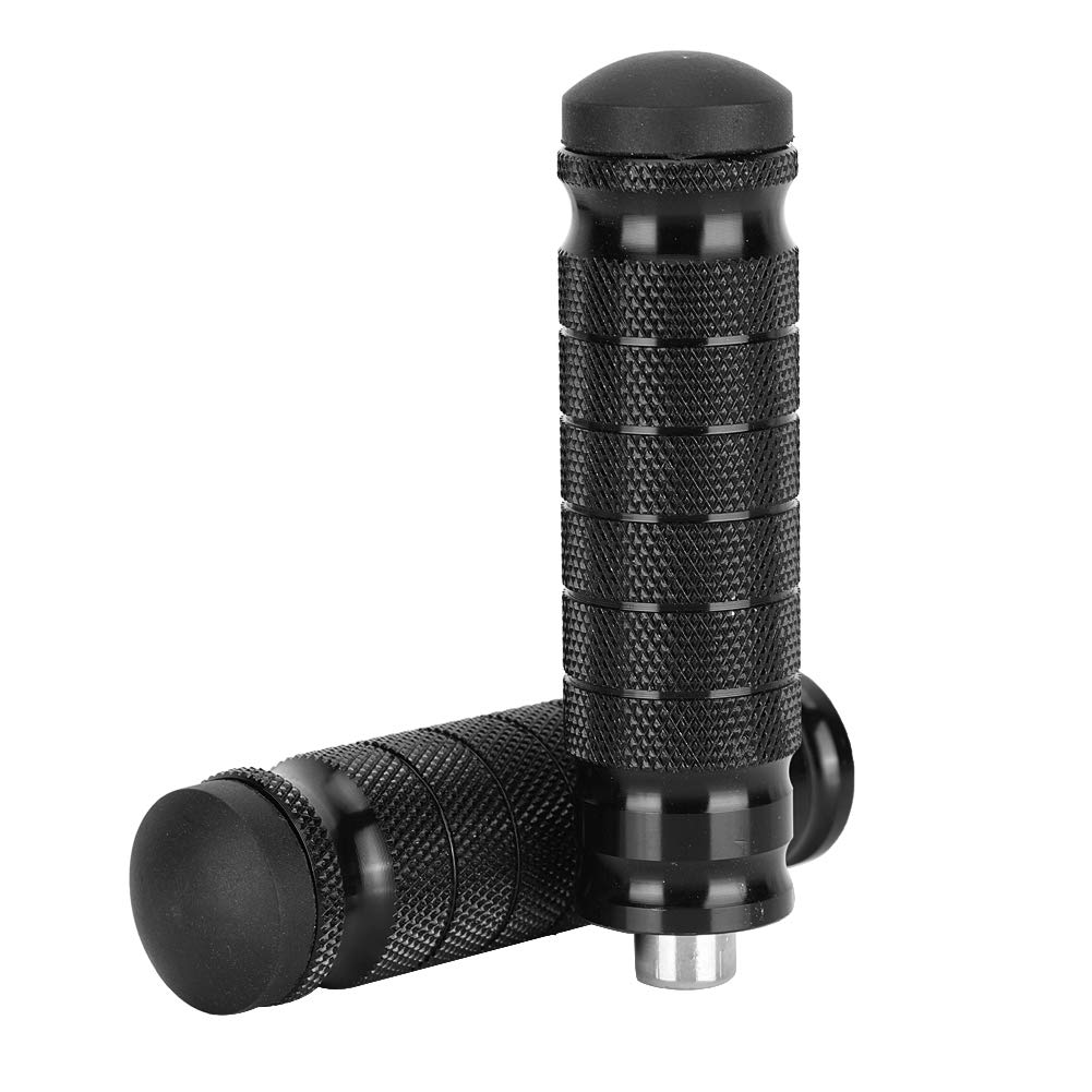 Nikou Poggiapiedi per moto M8, 2 pezzi Poggiapiedi posteriori CNC Pedali per pedali antiscivolo universali M8 con bulloni di montaggio da 8 mm