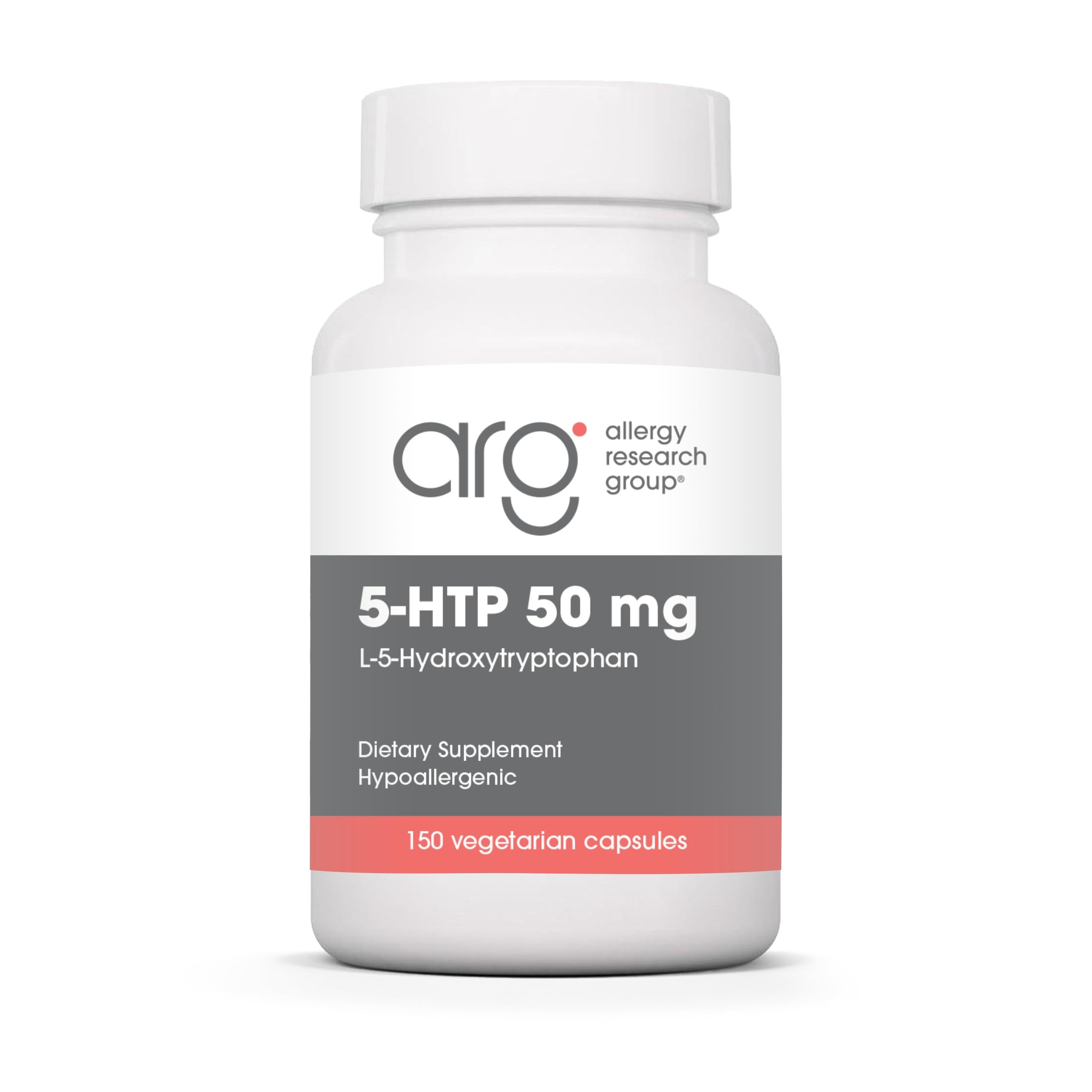 ARG 5-HTP 50 mg, Mindset and Sleep Support, 150 Capsules 150 Count (Pack of 1)