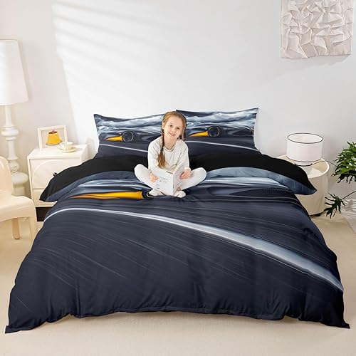 Miniatura 16 de Erosebridal Funda de edredón de arco iris para niñas, diseño de sol y estrellas, tamaño individual, para niños y niños, estilo de dibujos animados