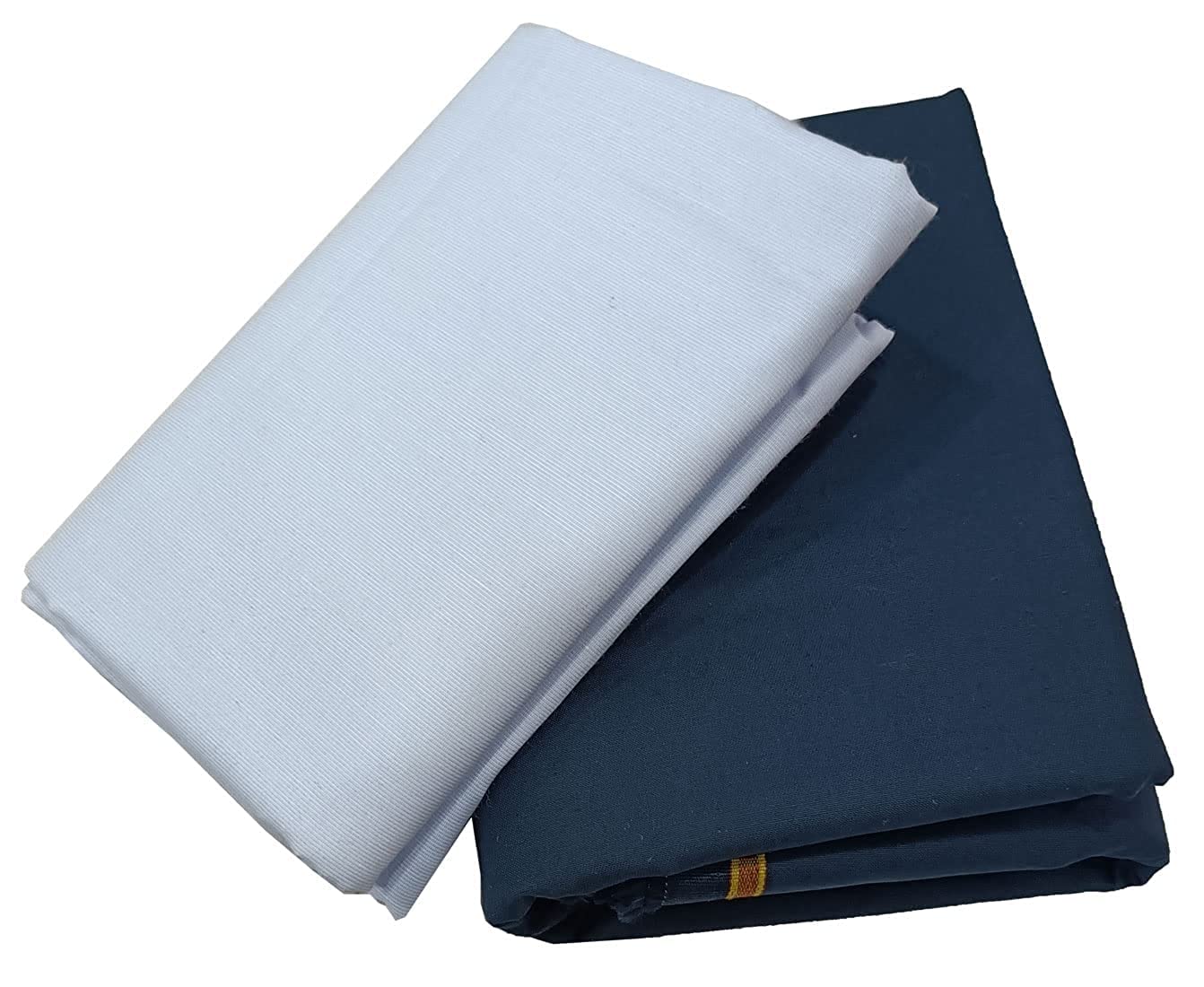 Trouser Shirt Fabric Combo Box (Light Blue Shirt - Blue Pant, Unstitched, All Weather Fabric)