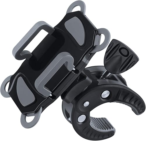 Soporte de teléfono para bicicleta, soporte universal para teléfono celular, soporte de abrazadera para cochecito, scooter, caminadora, carrito de