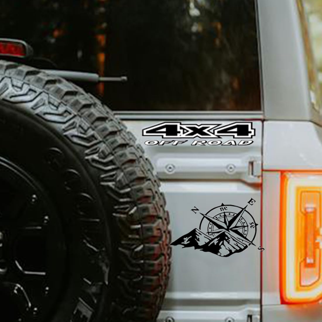 Autocollants Sticker 4x4 Off-Road - Décalques Prés-pespacés 19x9,5cm - Pour SUV/Pick-up - Neuf