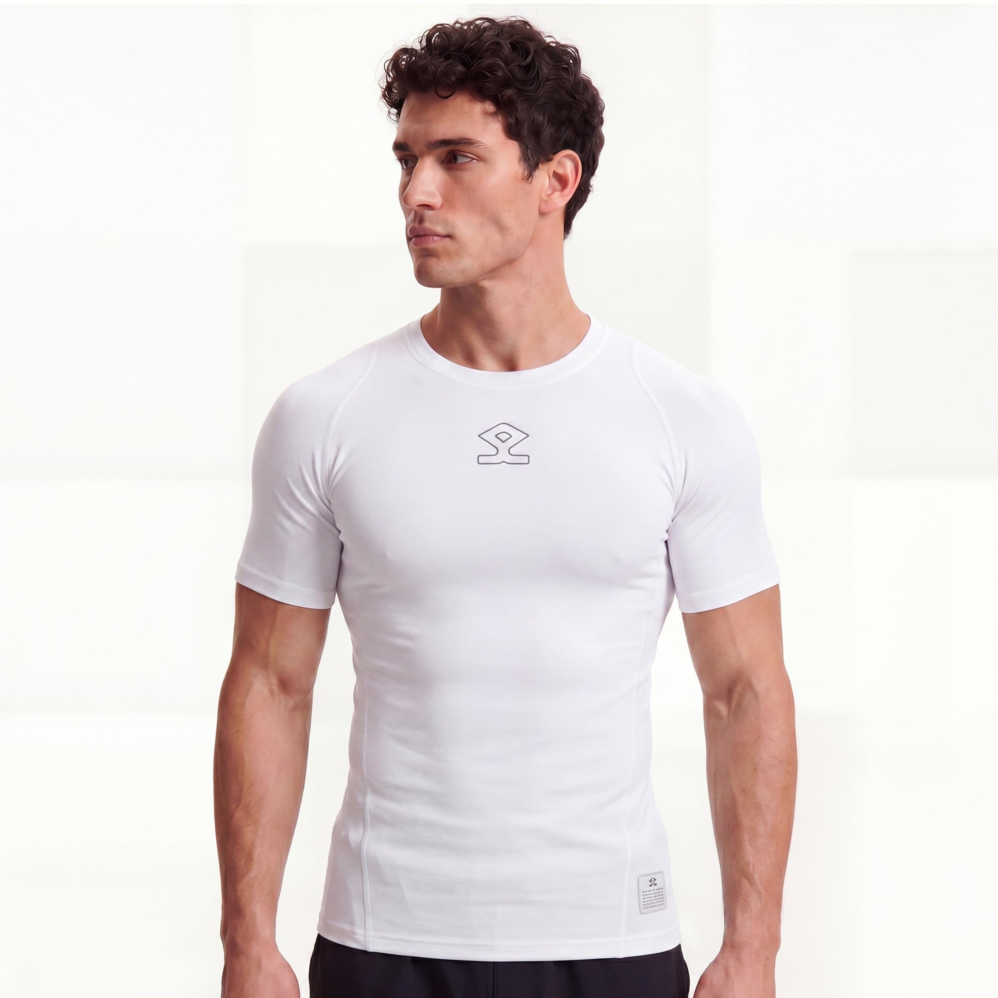 shrey Intense Compression Shot Sleeve Top Sports Athetic Gym T Shirt for Men's-picture-32