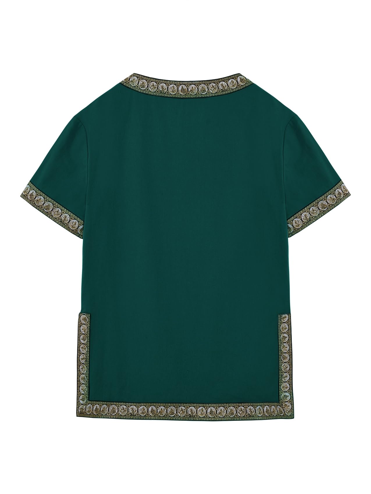 Haloumoning Boys' Medieval Tunic, Children's Cosplay T-Shirts, Costume, Halloween, Renaissance, Viking, Warrior, Knight Tops - Image 3