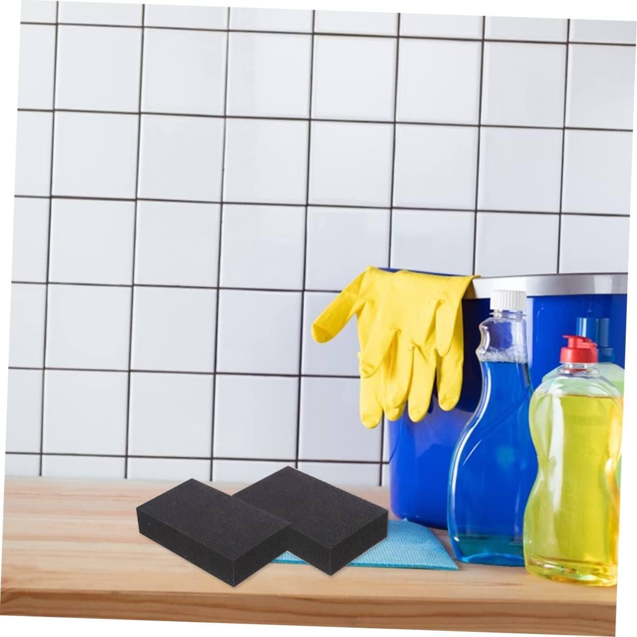 ULTECHNOVO 8pcs Absorbent Car Cleaning Sponge Blocks Efficient Washing Tool for Cars Trucks Suvs and Rvs Compact Easy to Use Lint Watermark Cleaning