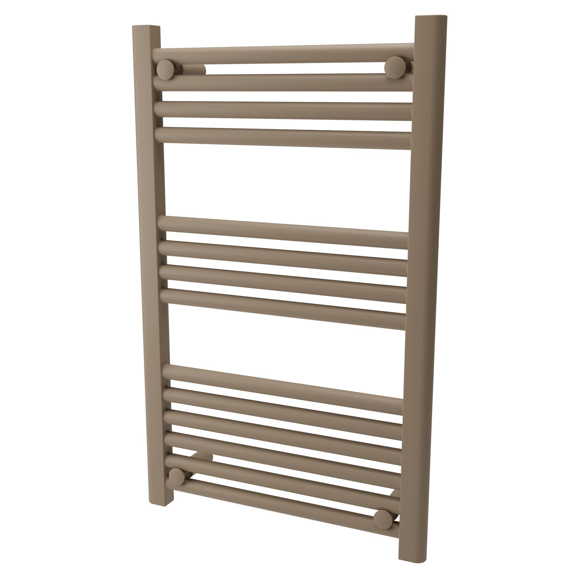 Nwt Direct Stone /Cappuccino 500Mm (W) X 800Mm (H) Ladder Designer Towel Rail Radiator Evolve | Central Heating | Bathroom Heater | 1204 Btus
