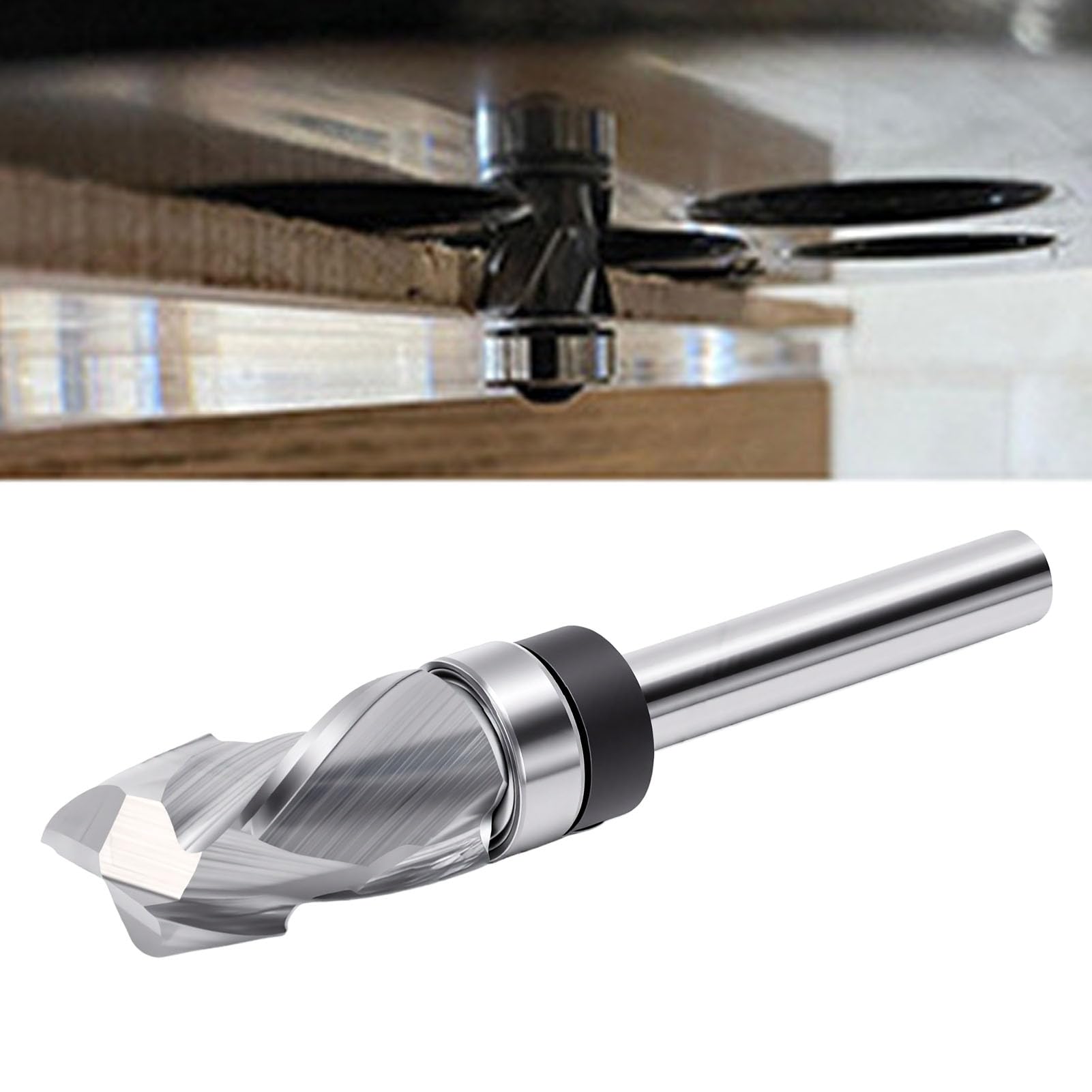 Fafeicy Broca Enrutadora de Corte a Ras en Espiral con Longitud de Corte