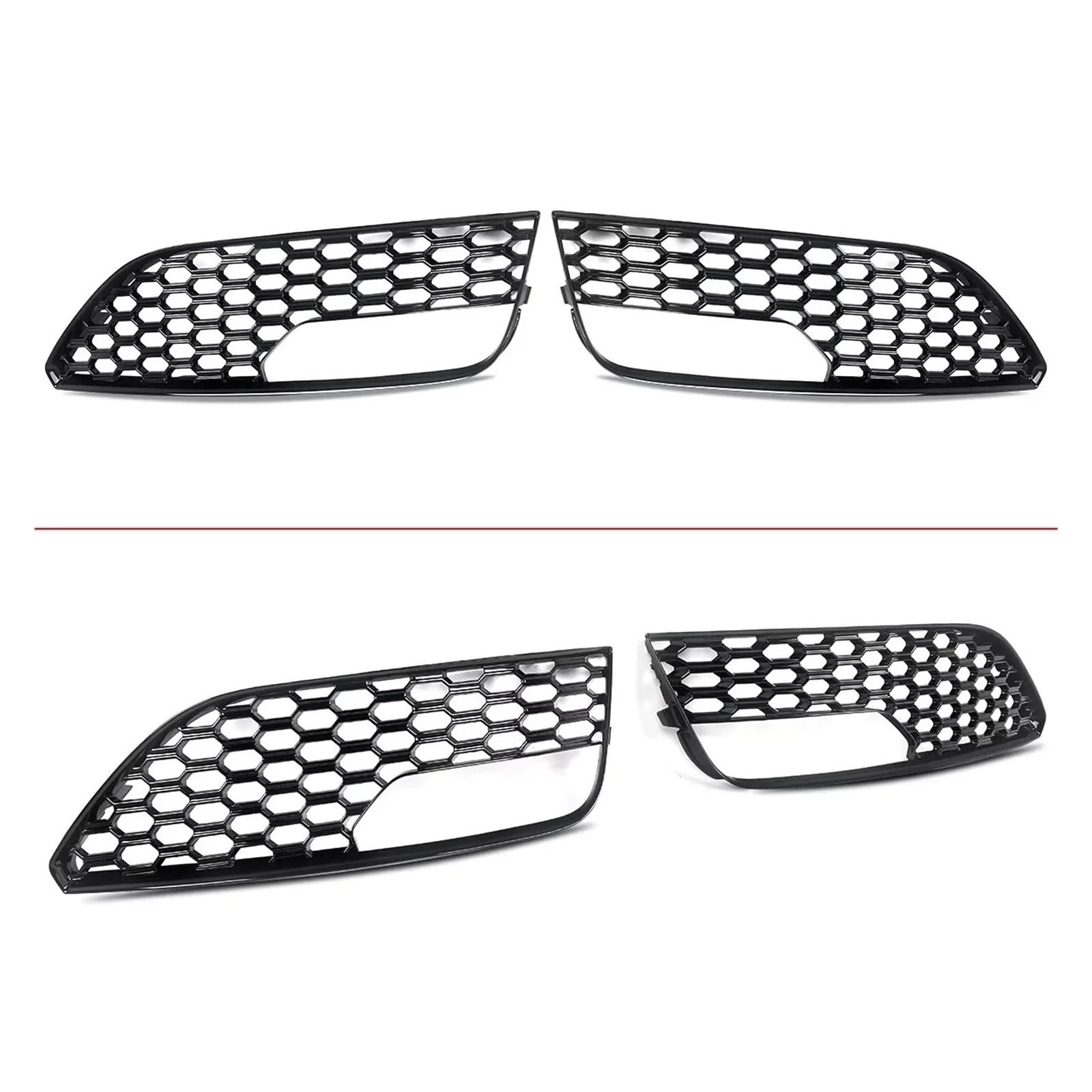 Griglia Anteriore Per A3 2012-2016 2 Pezzi Griglia Fendinebbia Anteriore Nera Lucida 8V3807682 8V3807681 Griglia Paraurti Anteriore