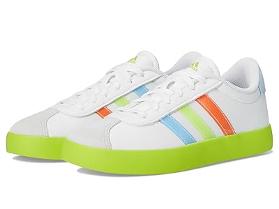 adidas Kids VL Court 3.0 Sportswear Shoes (Little Kid/Big Kid) Kids Shoes White/Clear Sky/Solar Slime