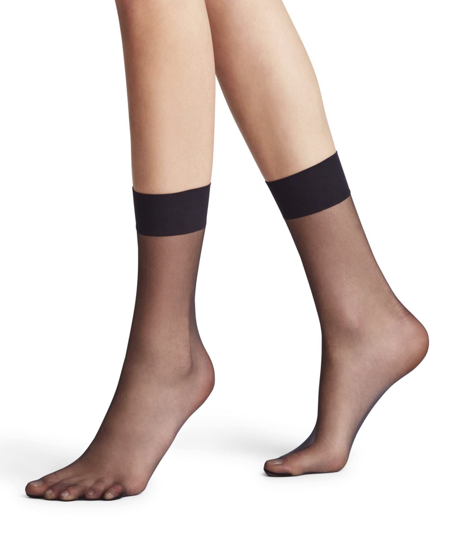 Falke Women's Black (Black 3009) Shelina 12 Den W So Ultra-Sheer Plain 1 Pair Socks, 2.5-5