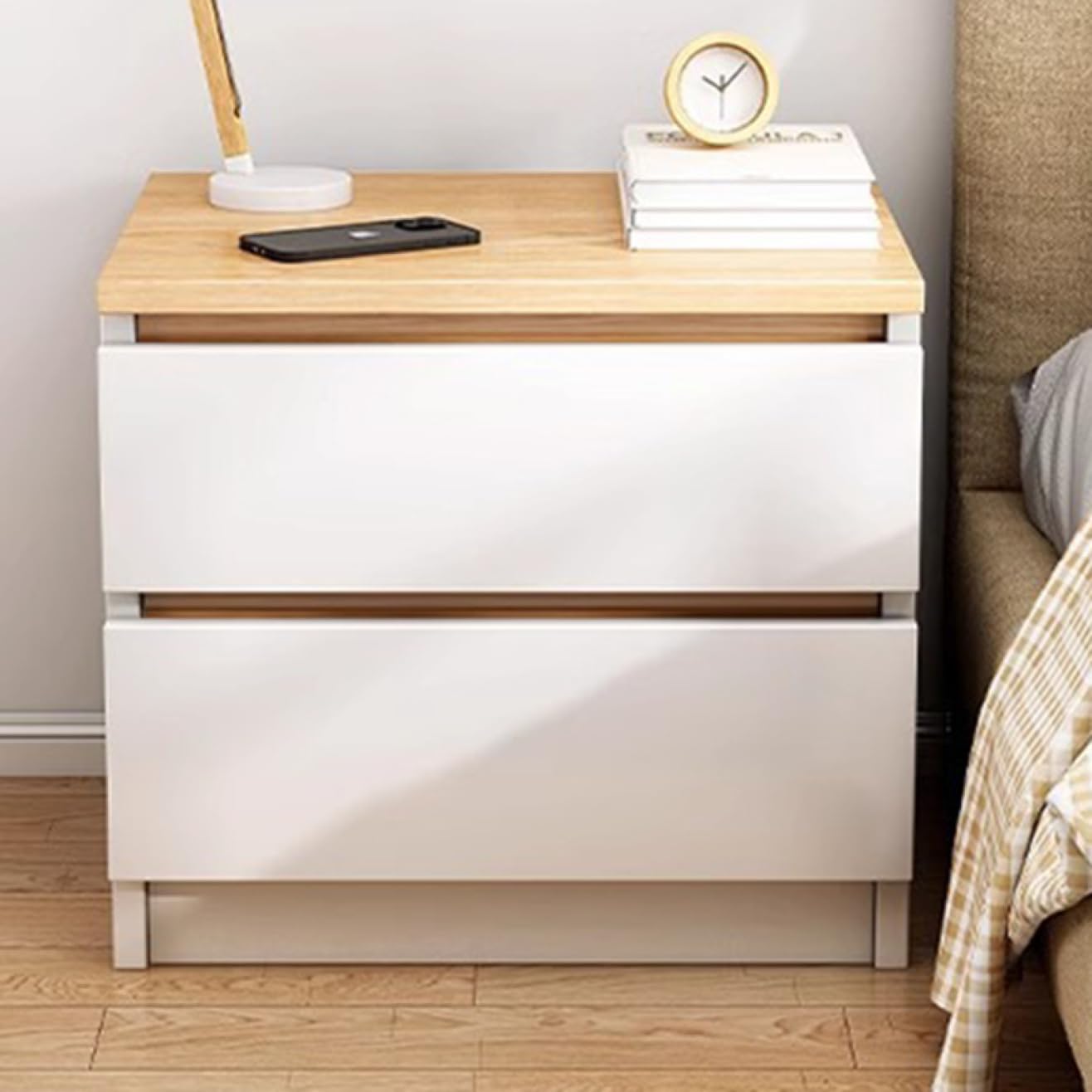 木製サイドボード ダークブラウン 2引き出し　北欧風 木製サイドボード ダークブラウン 2引き出し北欧風