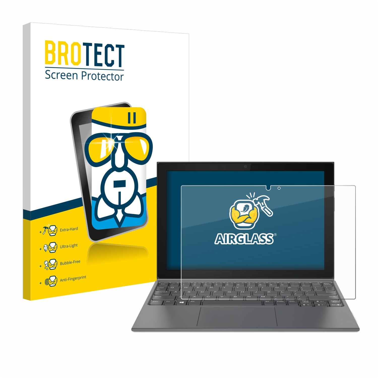 Protection Écran Verre Hybride BROTECT AirGlass Pour Lenovo IdeaPad Duet 3 11IQ727 - Anti-Rayures 9H