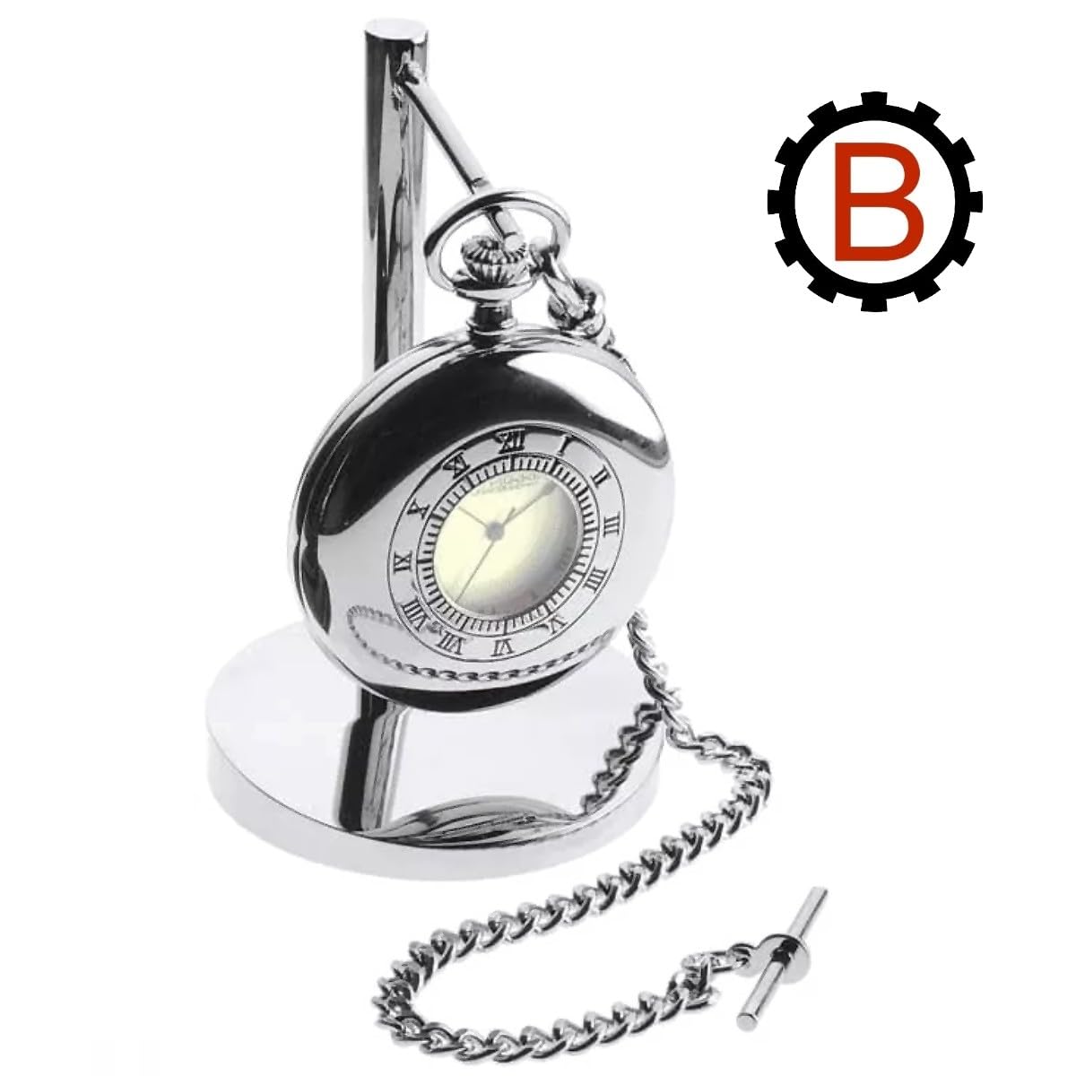 Soporte para un reloj de bolsillo Official Geneva LePrince cromo-plateado