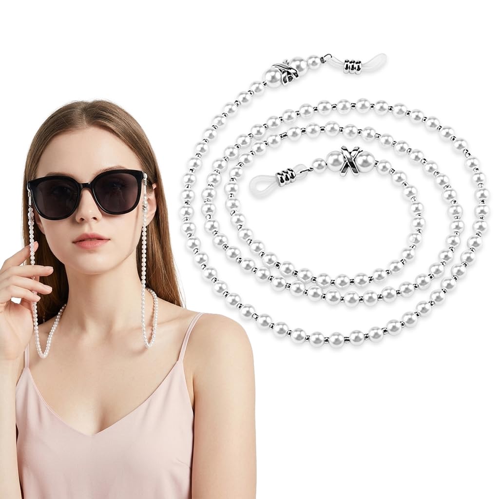 Eyeglasses Chain, Pearl Beaded Eyeglasses Chain for Women and Girls-image-28