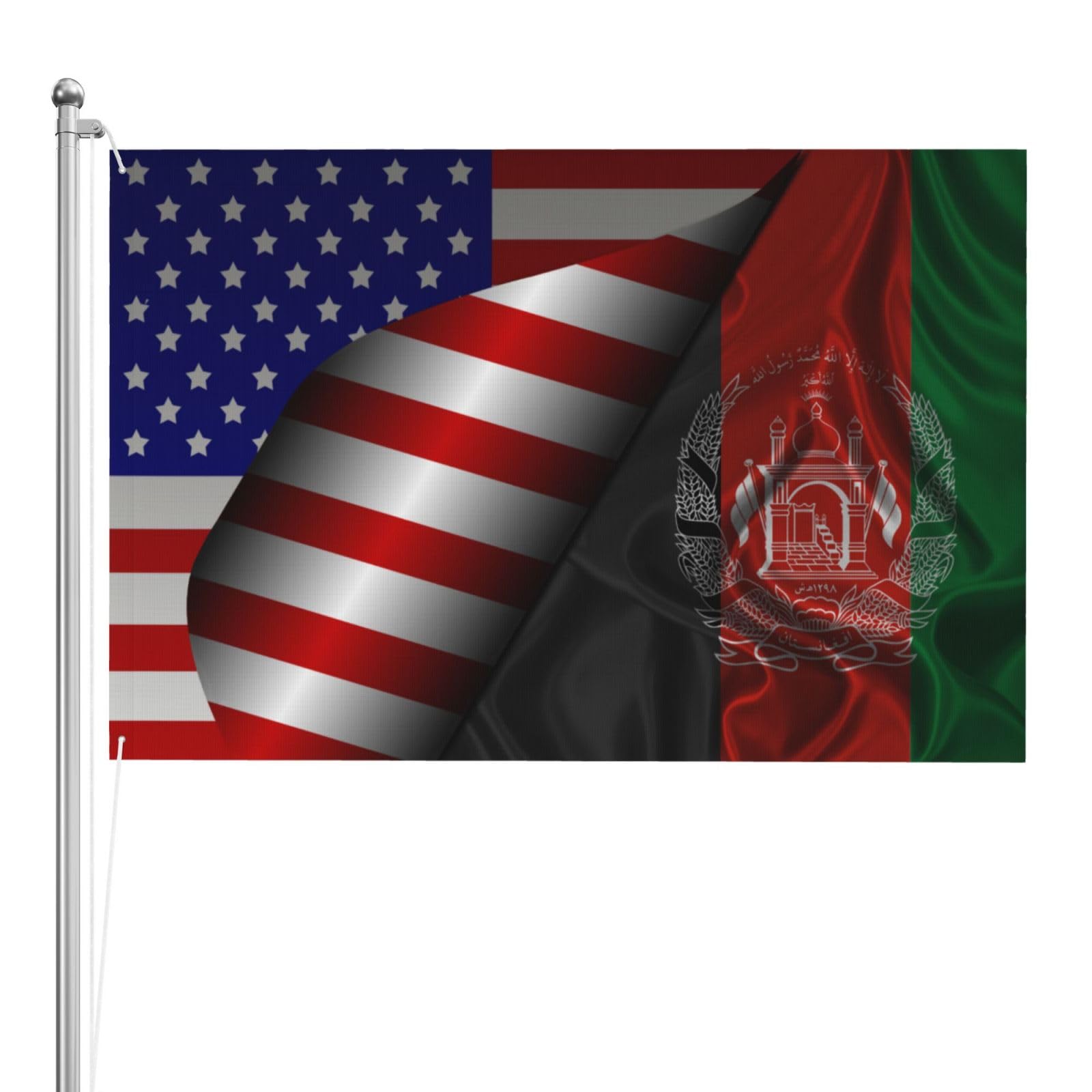 Afghanistan Mini Banner Flag - 4x6 Inch, 2-Sided, Great For Car & Home Decor