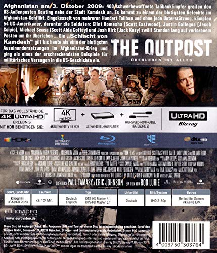 The Outpost: Überleben ist alles – 4K Blu-ray (UHD Blu-ray Disc)