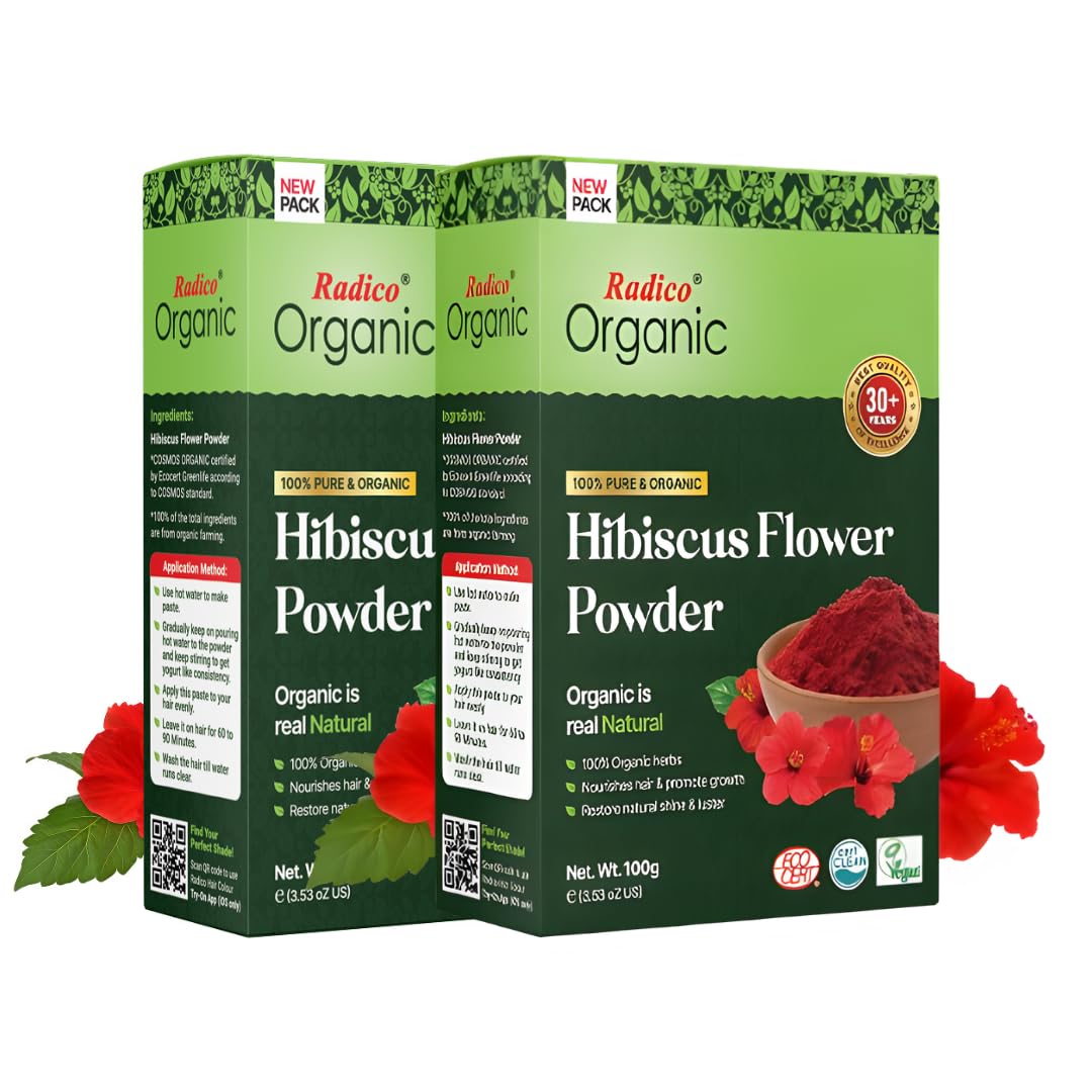 Radico ORGANIC HIBISCUS 100% naturalna ekologiczna wegańska maska do włosów 200 g