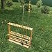 kowaku Bamboo Fishing Rod Rack Fishing Pole Holder Equipment Lightweight Versatile Storage Stand Organizer for Indoor Outdoor Gifts, 38 Holes
