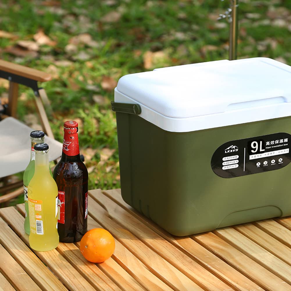 6L/9L Coche Refrigerador Congelador Mini Nevera Picnic Refrigeradores Preservación de calor y frío para Auto Home Camping al aire libre