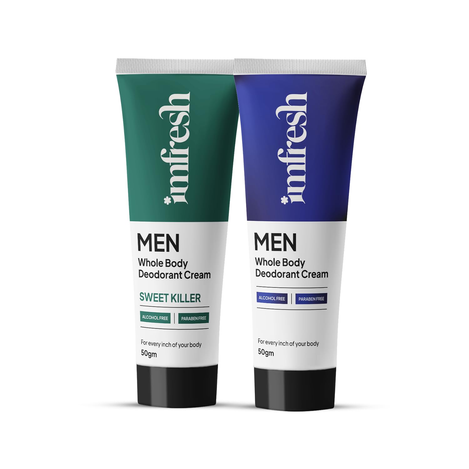 imfresh Men Aven Combo | Deodorant Cream for Men | Whole Body & Underarm Use | Long-Lasting Fresh Fragrance | Odour Control | Reduces Pigmentation & Dark Spots | Natural, Alcohol-Free (50g, Pack of 2)