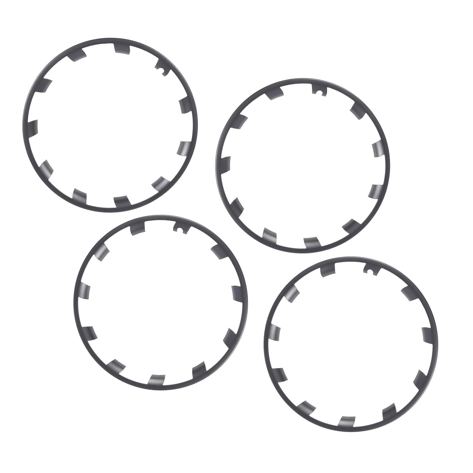 AMONIDA Kit di Protezione per Cerchioni 4 Pezzi di Cerchi Flessibili in ABS PC Resistenti Ai Graffi per Ruote überturbine da 21 Pollici (#2)