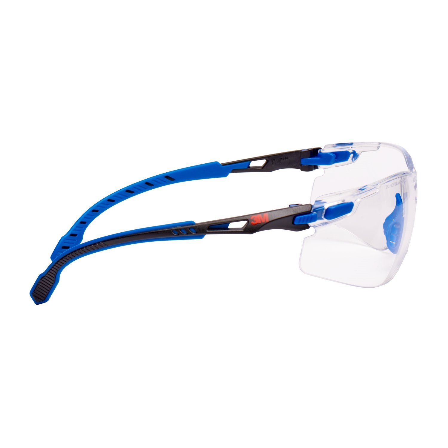 3M Solus okulary ochronne, niebiesko-czarna rama, Scotchgard przeciwmgielne, przezroczyste soczewki, S1101SGAF-EU