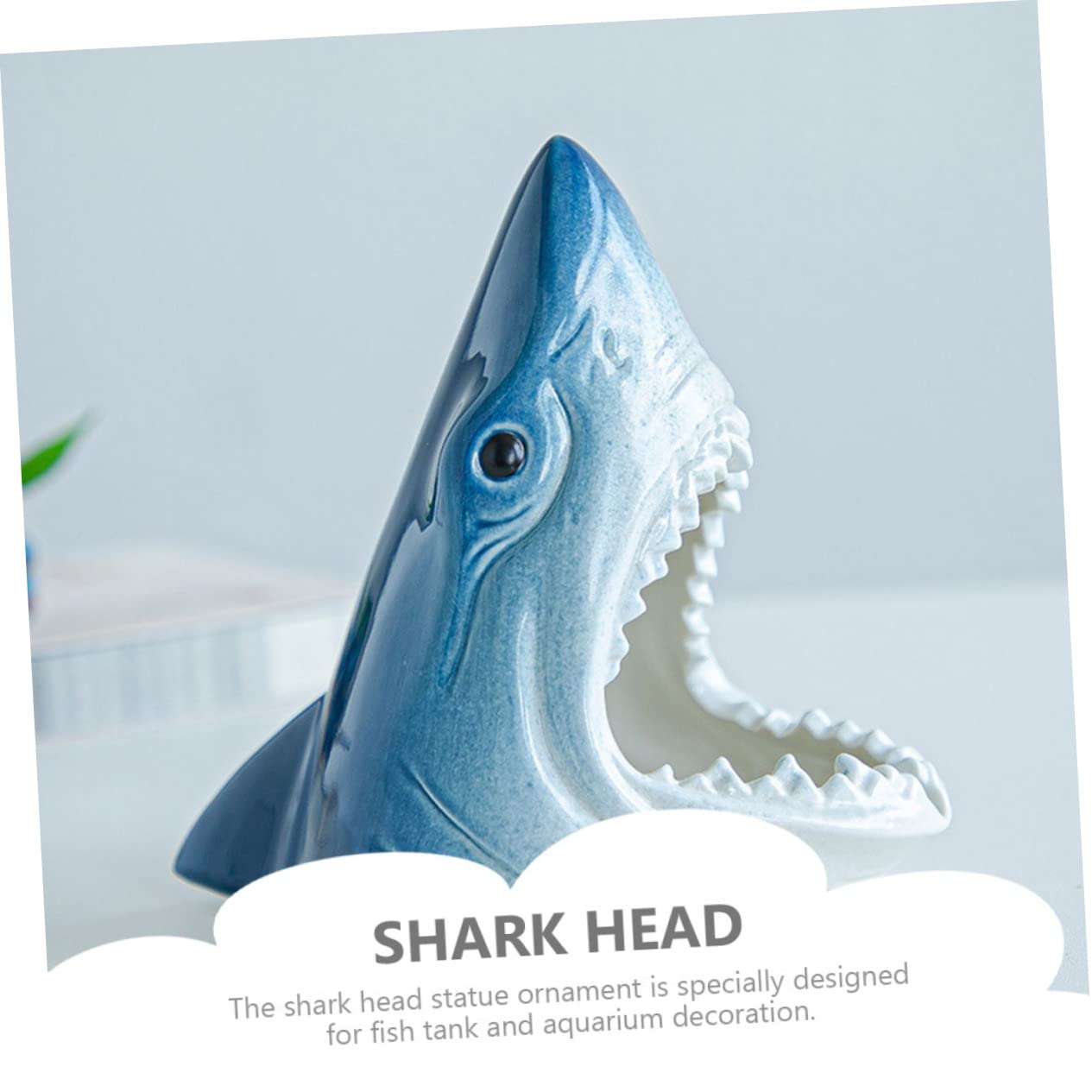 BESPORTBLE 2stücke Kerntyp Keramische Haifigur Für Aquariendekoration Design Für Fischtanks Und Aquarienlandschaften Für Fischliebhaber Und Unterwasserumgebungen