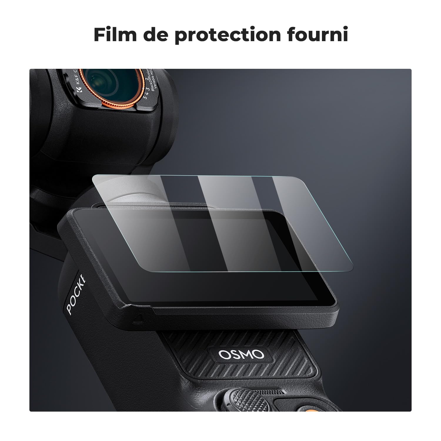 K&F CONCEPT Filtre Compatible avec DJI OSMO Pocket 3/4,Filtre ND2-32&Black-Mist 1/4 Magnétique et Film de Protection 2 en 1 Diffusion et ND Variable Nano-revêtements Étanche Anti des Rayures Léger HD