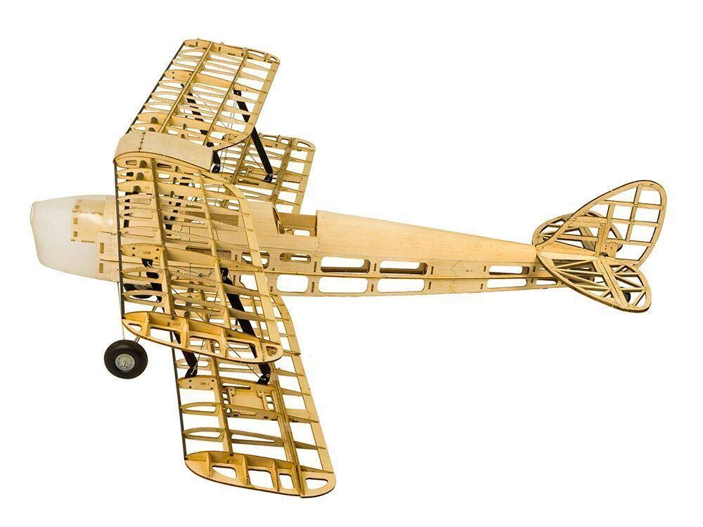 Torcster 212878 Tiger Moth 980mm Holzbaukasten Modellflugzeug für RC Bausatz DIY, gelaserte Balsa Sperrholz Holz Bauteile Holzmodell Flugzeug